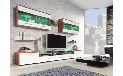 Вітальня Cama 1 слива-білий глянець CAMA MEBLE Польща